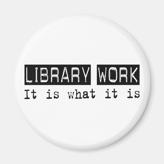 Bibliotheksarbeit Magnet (Vorne)