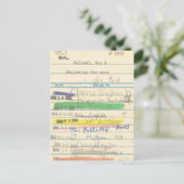 Bibliotheksausweis 3503, der den Mond erforscht Postkarte (Stehend Vorderseite)