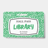 Bibliotheksausweis für Lehrkräfte Ausweis (Rückseite)