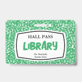 Bibliotheksausweis für Lehrkräfte Ausweis (Vorderseite)