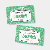 Bibliotheksausweis für Lehrkräfte Ausweis (Vorder- & Rückseite)