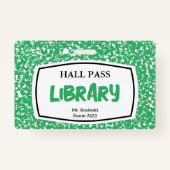 Bibliotheksausweis für Lehrkräfte Ausweis (Rückseite)