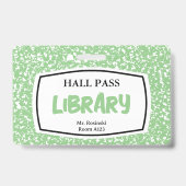 Bibliotheksausweis für Lehrkräfte Ausweis (Rückseite)