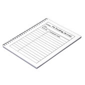 "Bibliotheksausweis-" Notizbuch Notizblock (Linke Seite)