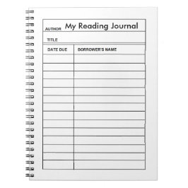 "Bibliotheksausweis-" Notizbuch Notizblock