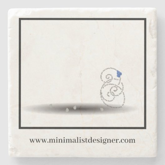 Bibliotheksautor, Bibliotheksbibliothek, Visitenka Steinuntersetzer (Vorderseite)