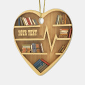 Bibliotheksbibliothekar, Bookworter Writer Reader Keramik Ornament (Links)