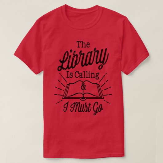 Bibliotheksbücher 1 T-Shirt (Design vorne)