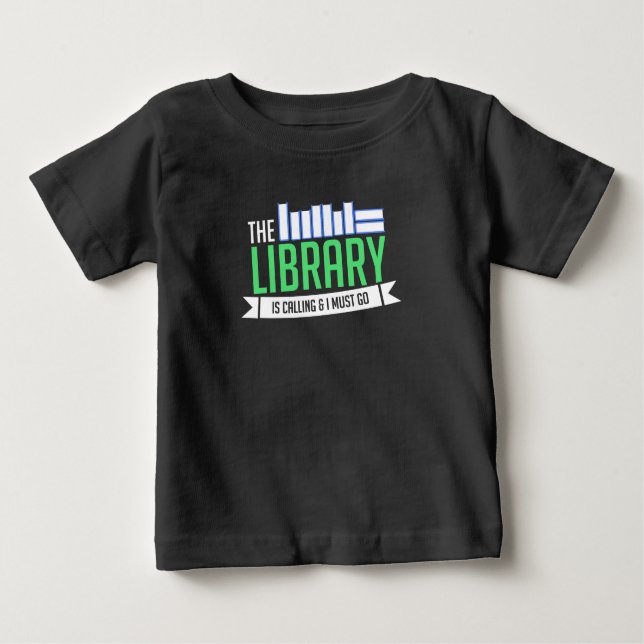 Bibliotheksbücher Baby T-shirt (Vorderseite)