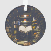 Bibliotheksbücher - Bücherregale im offenen Buch l Ornament (Rückseite)