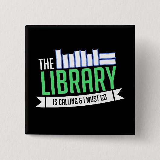 Bibliotheksbücher Button (Vorderseite)