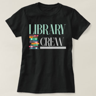 Bibliotheksbücher Crew Leseliste T-Shirt