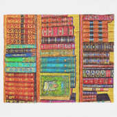 Bibliotheksbücher Fleecedecke (Vorderseite (Horizontal))