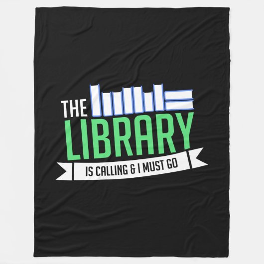 Bibliotheksbücher Fleecedecke (Vorderseite)