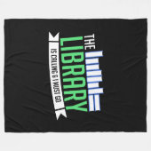 Bibliotheksbücher Fleecedecke (Vorderseite (Horizontal))