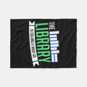 Bibliotheksbücher Fleecedecke (Vorderseite (Horizontal))