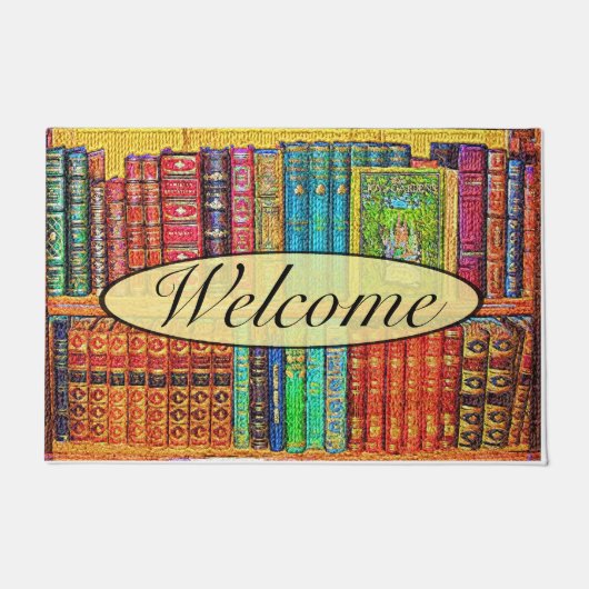 Bibliotheksbücher Fußmatte (Vorderseite)