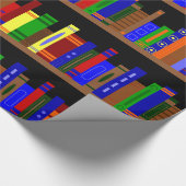 Bibliotheksbücher Geschenkpapier (Ecke)