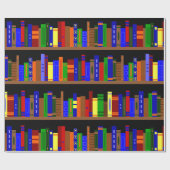 Bibliotheksbücher Geschenkpapier (Flach)