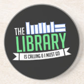 Bibliotheksbücher Getränkeuntersetzer (Vorne)