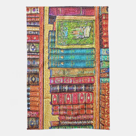 Bibliotheksbücher Handtuch (Vertikal)