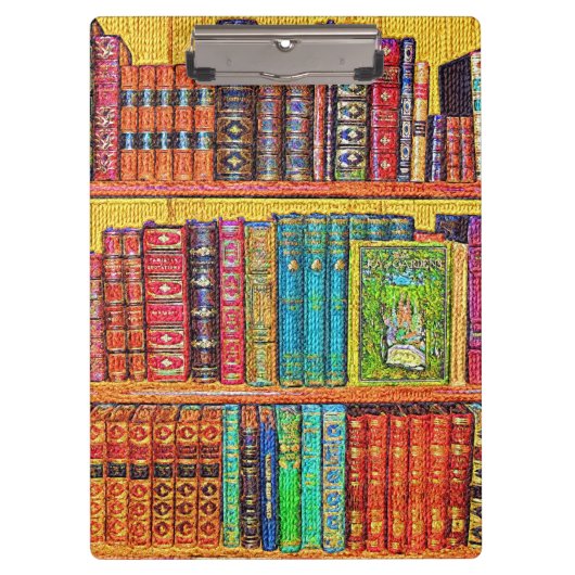 Bibliotheksbücher Klemmbrett (Vorderseite)