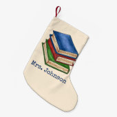 Bibliotheksbücher Lehrer Bibliotheksschule Kleiner Weihnachtsstrumpf (Vorderansicht (hängend))