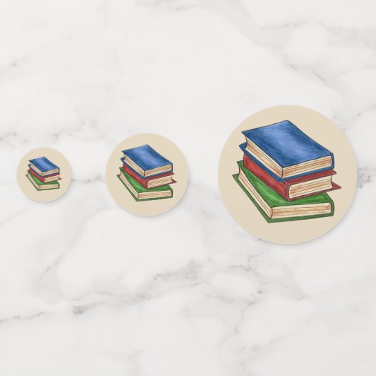 Bibliotheksbücher Lehrer Bibliotheksschule Konfetti (Vorderseiten)