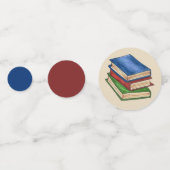 Bibliotheksbücher Lehrer Bibliotheksschule Konfetti (Rückseiten)