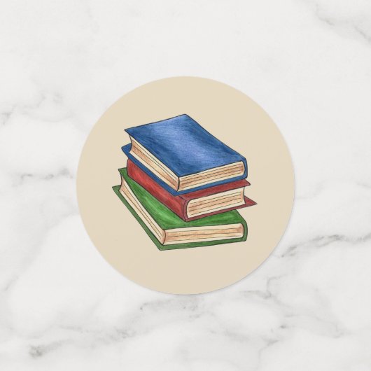 Bibliotheksbücher Lehrer Bibliotheksschule Konfetti (Klein Vorderseite)