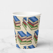 Bibliotheksbücher Lehrerin Bibliothekarische Schul Pappbecher (Rechts)