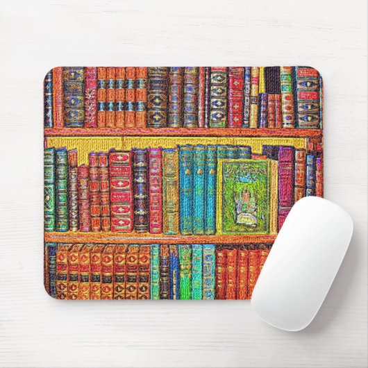Bibliotheksbücher Mousepad (Mit Mouse)