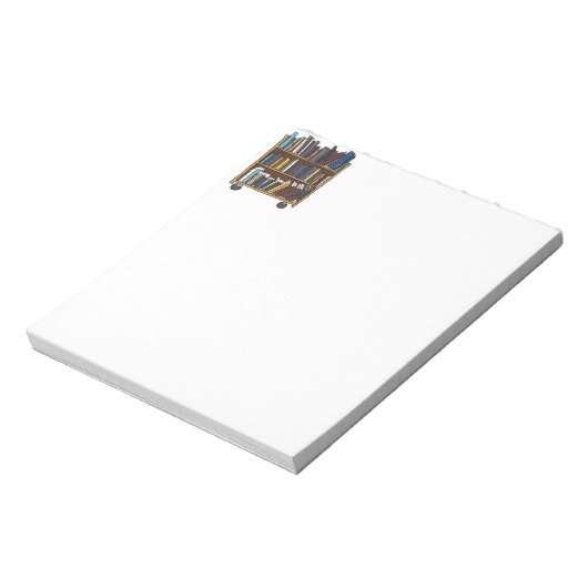 Bibliotheksbücher Notizblock (Rotiert)