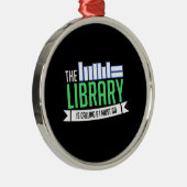 Bibliotheksbücher Ornament Aus Metall (Rechts)