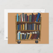 Bibliotheksbücher Postkarte (Vorne/Hinten)