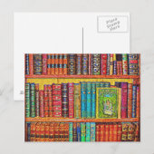 Bibliotheksbücher Postkarte (Vorne/Hinten)