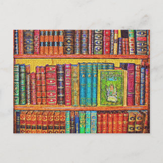 Bibliotheksbücher Postkarte