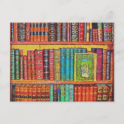 Bibliotheksbücher Postkarte (Vorderseite)