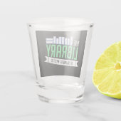 Bibliotheksbücher Schnapsglas (Rückseite)