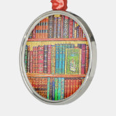 Bibliotheksbücher Silbernes Ornament (Links)