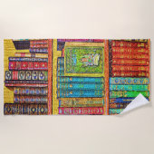 Bibliotheksbücher Strandtuch (Vorderseite)