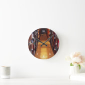 Bibliotheksbücherregale Abstrakte Wall-Uhr Runde Wanduhr (Zuhause)