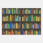 Bibliotheksbücherregale Wrapping Paper-Sets Geschenkpapier Set (Vorderseite 3)