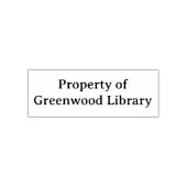 Bibliothekseigentum Selbstfärbstempel Permastempel (Design)