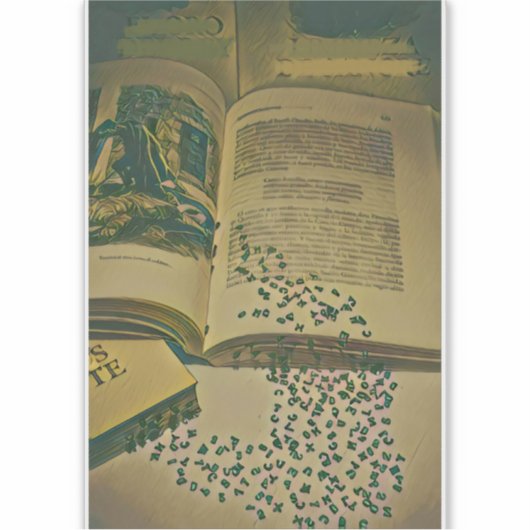 Bibliotheksgeschenk Aufkleber (Vorderseite)