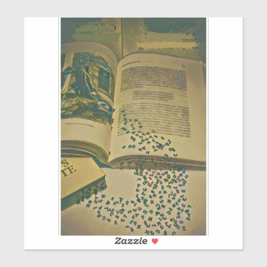 Bibliotheksgeschenk Aufkleber (Blatt)