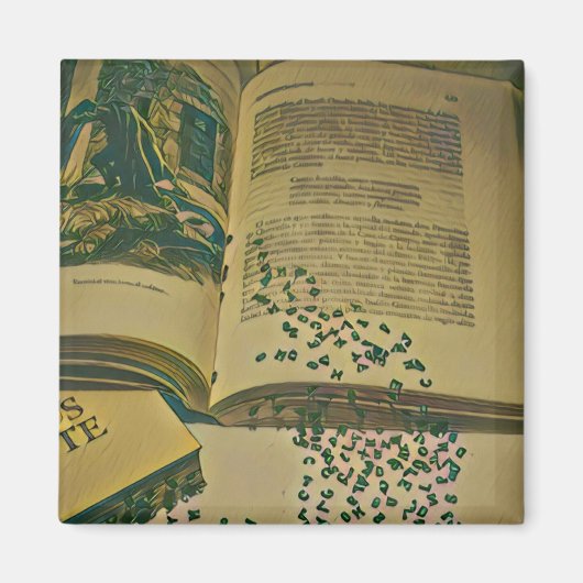 Bibliotheksgeschenk Magnet (Vorne)