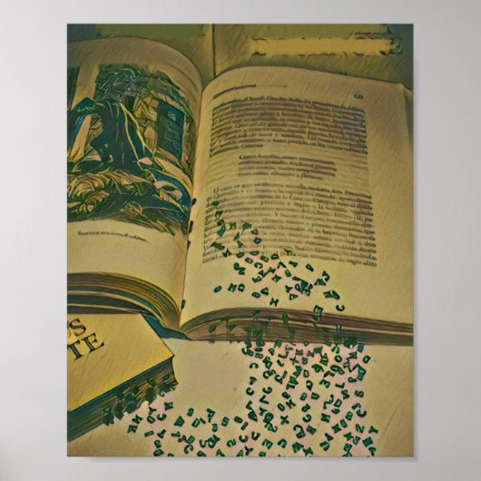 Bibliotheksgeschenk Poster (Vorne)