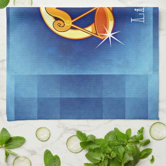 Bibliothekshoroskop Handtuch (Gefaltet)