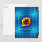 Bibliothekshoroskop Postkarte (Vorne/Hinten)